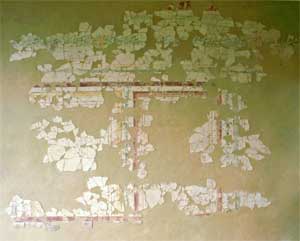 restoration fo Roman wall painting