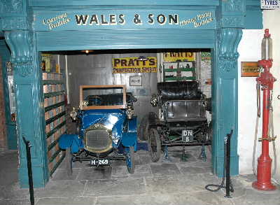 Restoration of leather seats in cars at York Castle Museum